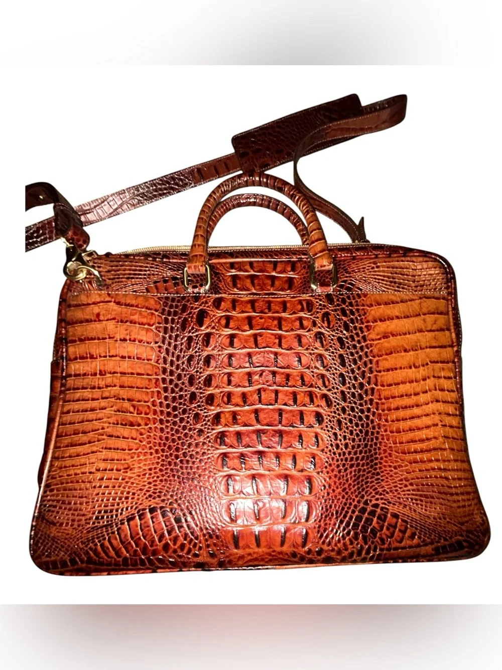 Brahmin Pecan Melbourne Convertible Laptop Bag